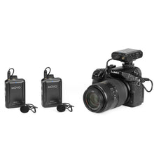 Movo WMX-1-DUO 2.4GHz Dual Wireless Lavalier Microphone System for cameras