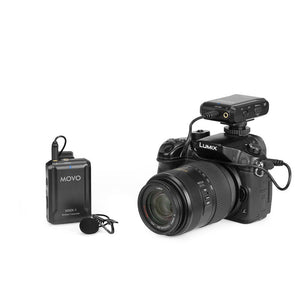 Movo WMX-1 2.4GHz Wireless Lavalier Microphone System for cameras