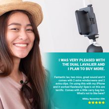 Movo PM20-S Executive Lavalier Clip-on Interview Microphone