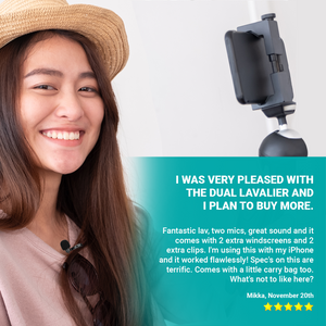 Movo PM20-S Executive Lavalier Clip-on Interview Microphone