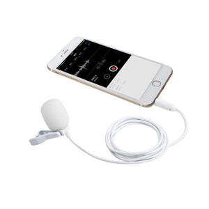 movo pm10w smartphone white lavalier microphone