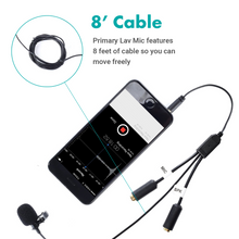 Movo PM20-S Executive Lavalier Clip-on Interview Microphone