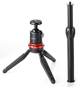 Movo MV-T1 Aluminum Alloy Tabletop Tripod (Height Range: 3" to 16")