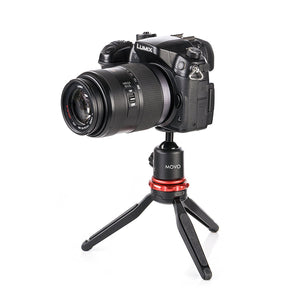 Movo MV-T1 Aluminum Alloy Tabletop Tripod (Height Range: 3" to 16")