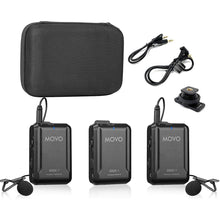 Movo WMX-1-DUO 2.4GHz Dual Wireless Lavalier Microphone System bundle
