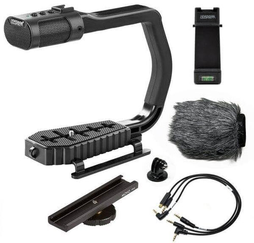 Sevenoak MicRig: Universal Video Camera Handle Grip with Built-in Stereo Mic