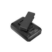 wireless receiver back with adjustable belt clip