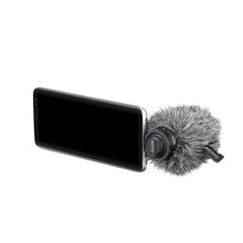 smartphone microphone with windscreen